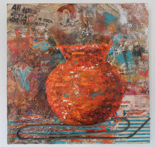 Bernadette Saunier Moery artiste peintre art recup